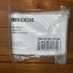 Oreck Commercial PK10PRO14DW Upright Vacuum Bags Model UPRO14 7 Pack UNUSED